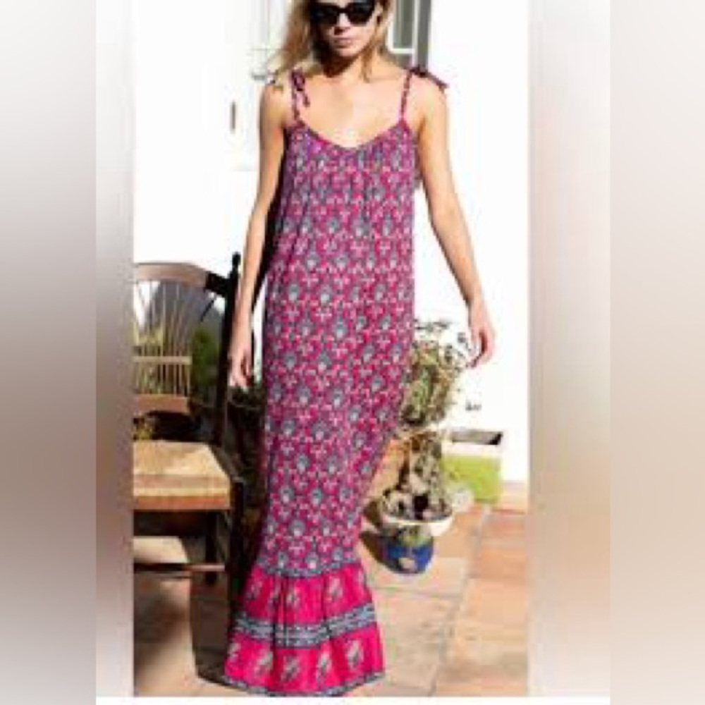 Emerson Frey India Collection, Floral Maxi Sundress